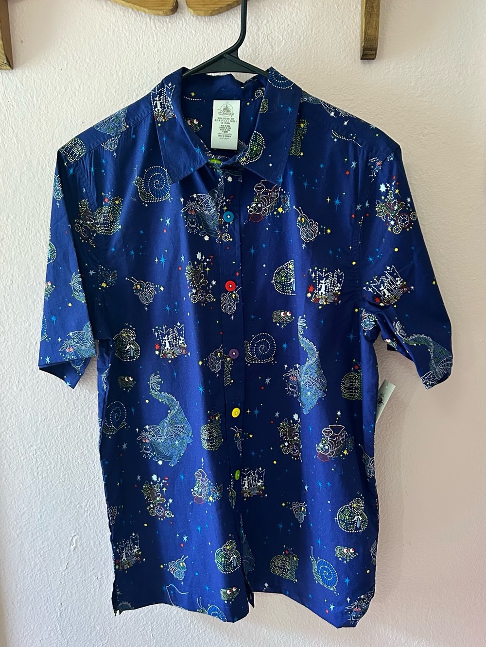 Disneyland Main Street Electrical Parade button up shirt